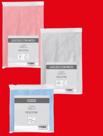 Linea Letto Tinta Unita Pricasà lenzuolo con angoli 1 pz in offerta da Bennet