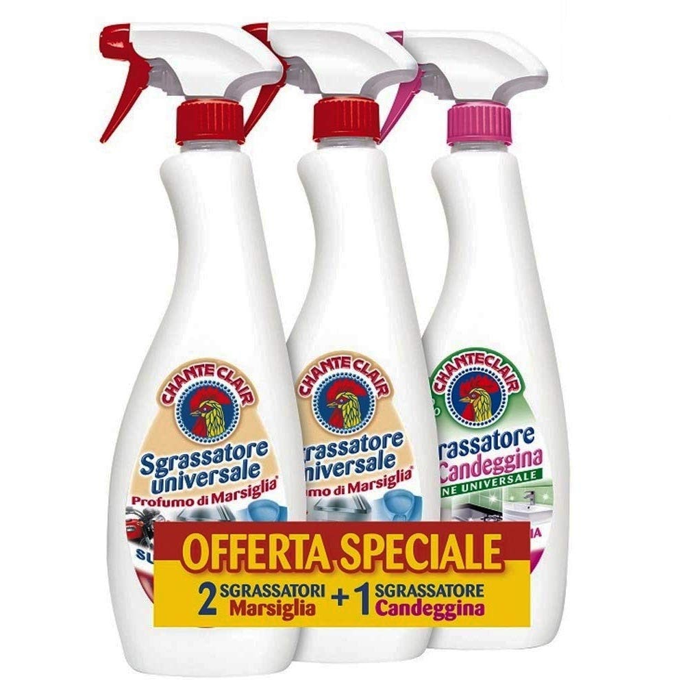 Chanteclair sgrassatore universale + 2 ricariche 750 ml x3 in offerta da Iper La grande i