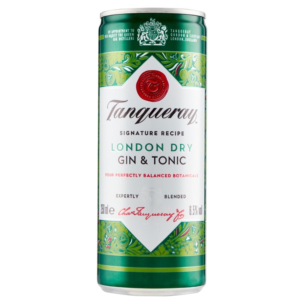 London Dry Gin & Tonic Tanqueray ml 250 in offerta da Bennet