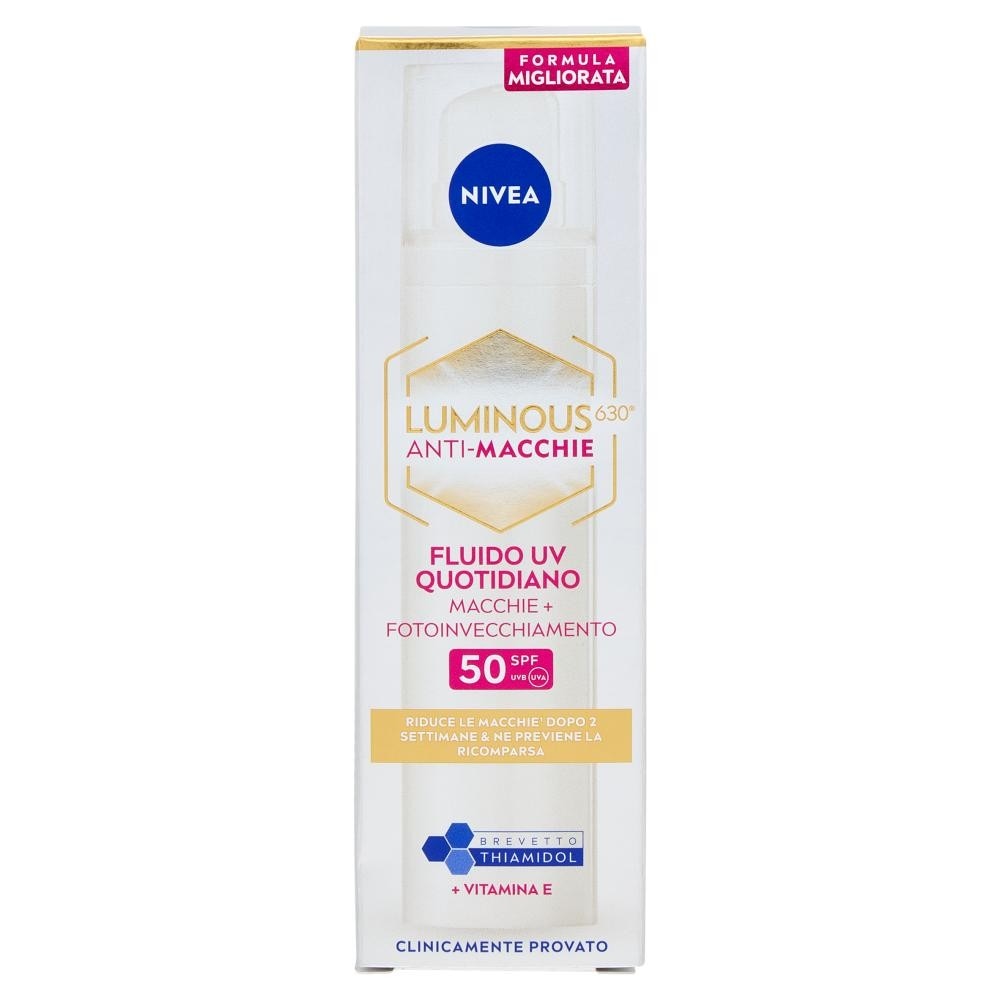 Fluido UV quotidiano SPF 50 Luminous630 anti-macchie Nivea ml 40 - Offerta nel negozio Bennet