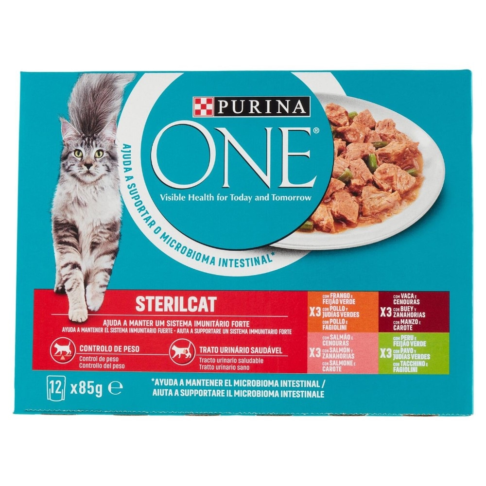 Purina One Sterilcat 12 x 85 g = 1,020 kg in offerta da Penny