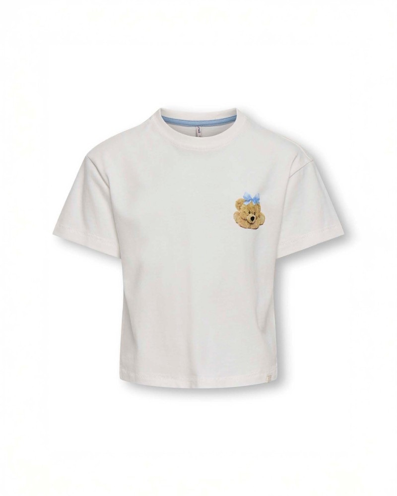 T-shirt Manica Corta Elasticizzata Ricamo Orsetto in offerta da Carrefour