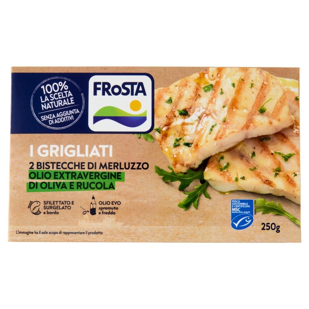 Bistecche di merluzzo surgelate Frosta 250 g in offerta da Bennet