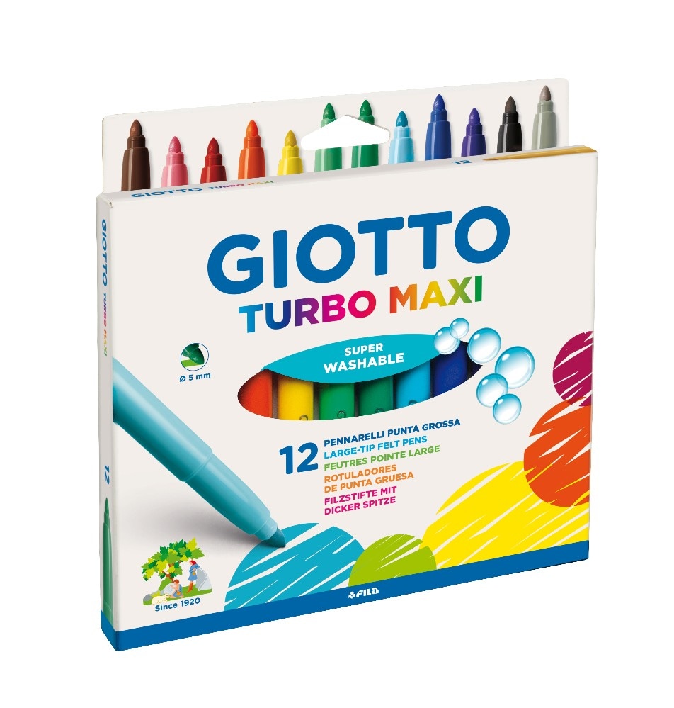 Giotto pennarelli turbomaxi 12pz in offerta da Maury's