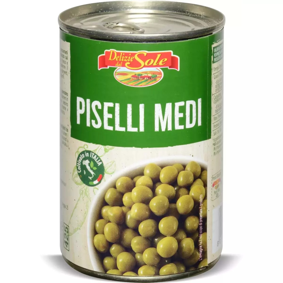 Piselli medi 400 g / sgocc. 270 g in offerta da Eurospin