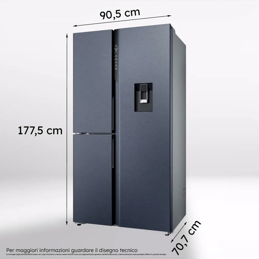 Frigorifero Side by Side 3D HSPR79F18EWMB HAIER in offerta da Comet