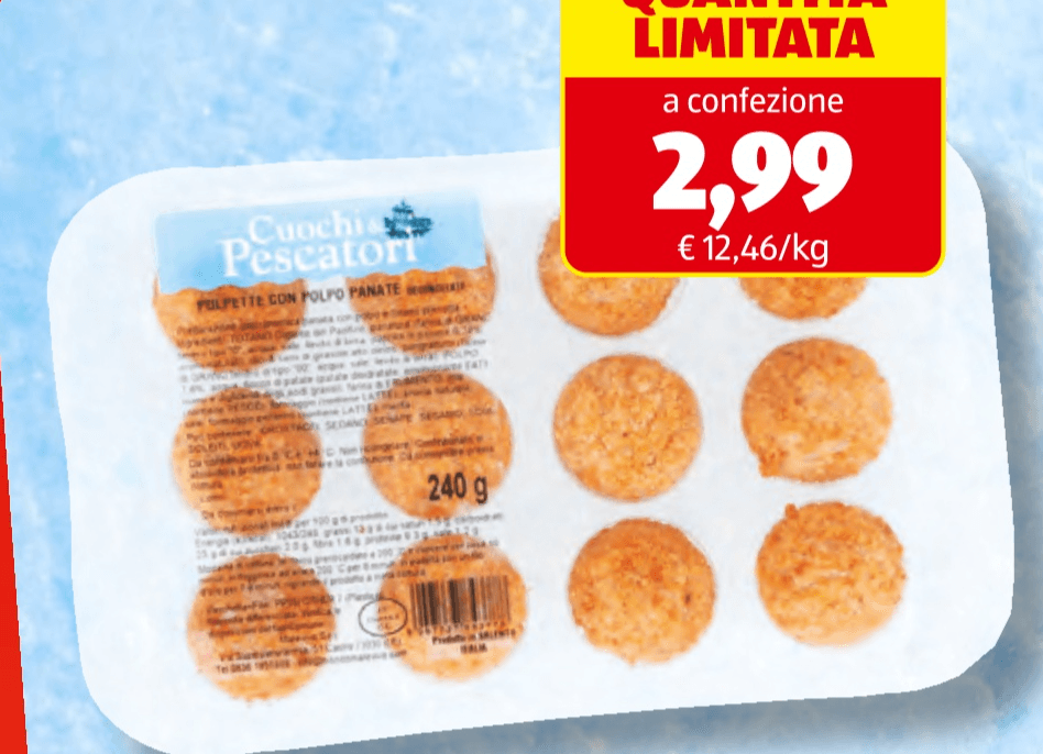 Polpette di polpo 240 g Cuochi e Pescatori in offerta da ALDI