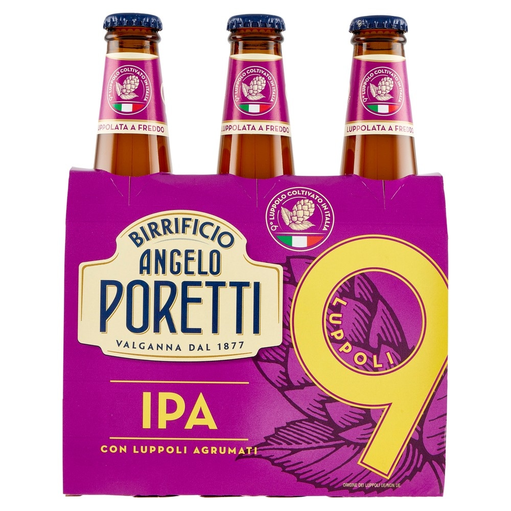 Birrificio Angelo Poretti 9 IPA 3 x 33 cl in offerta da Iper La grande i