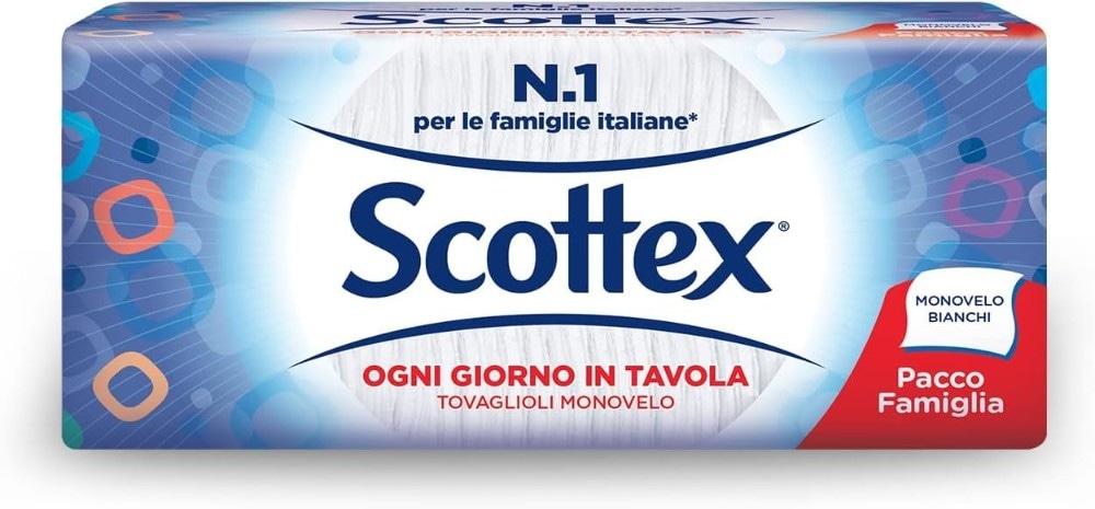 Scottex tovaglioli bianchi formato famiglia 200 pezzi - Offerta nel negozio Dm