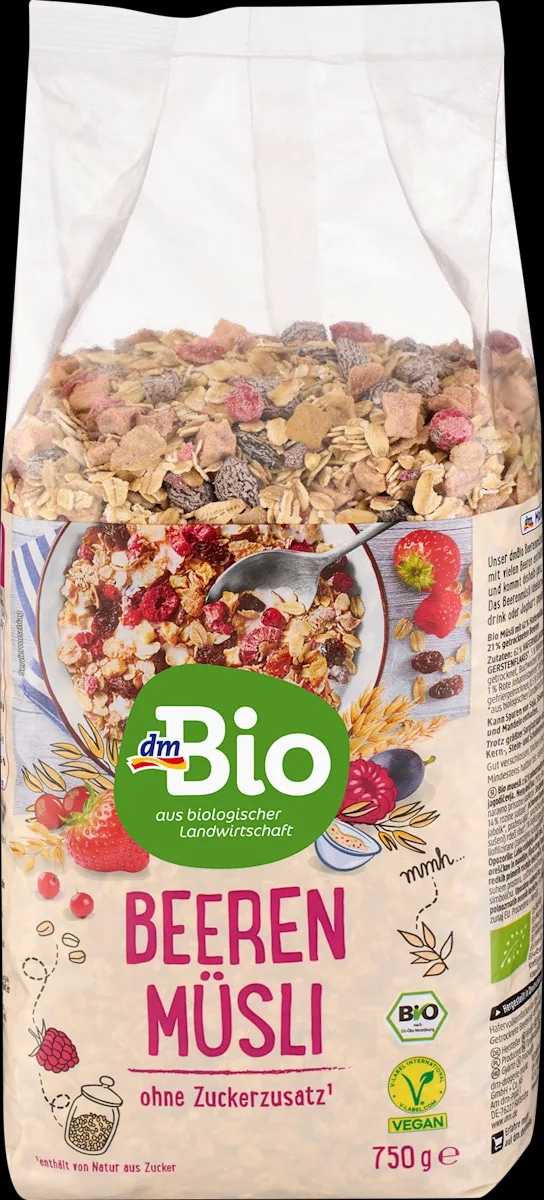 dmBio müsli con frutta 750 g in offerta da Dm
