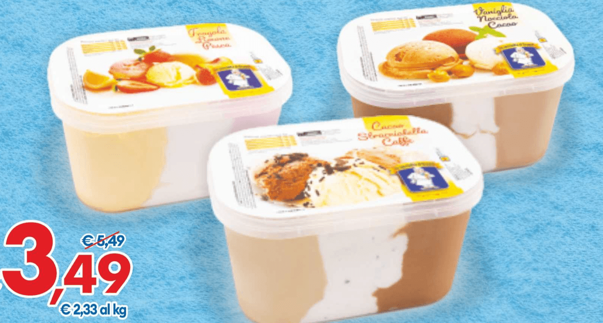 Vaschetta Gelato Le Specialità di Beppe 1,5 kg - Offerta nel negozio MD