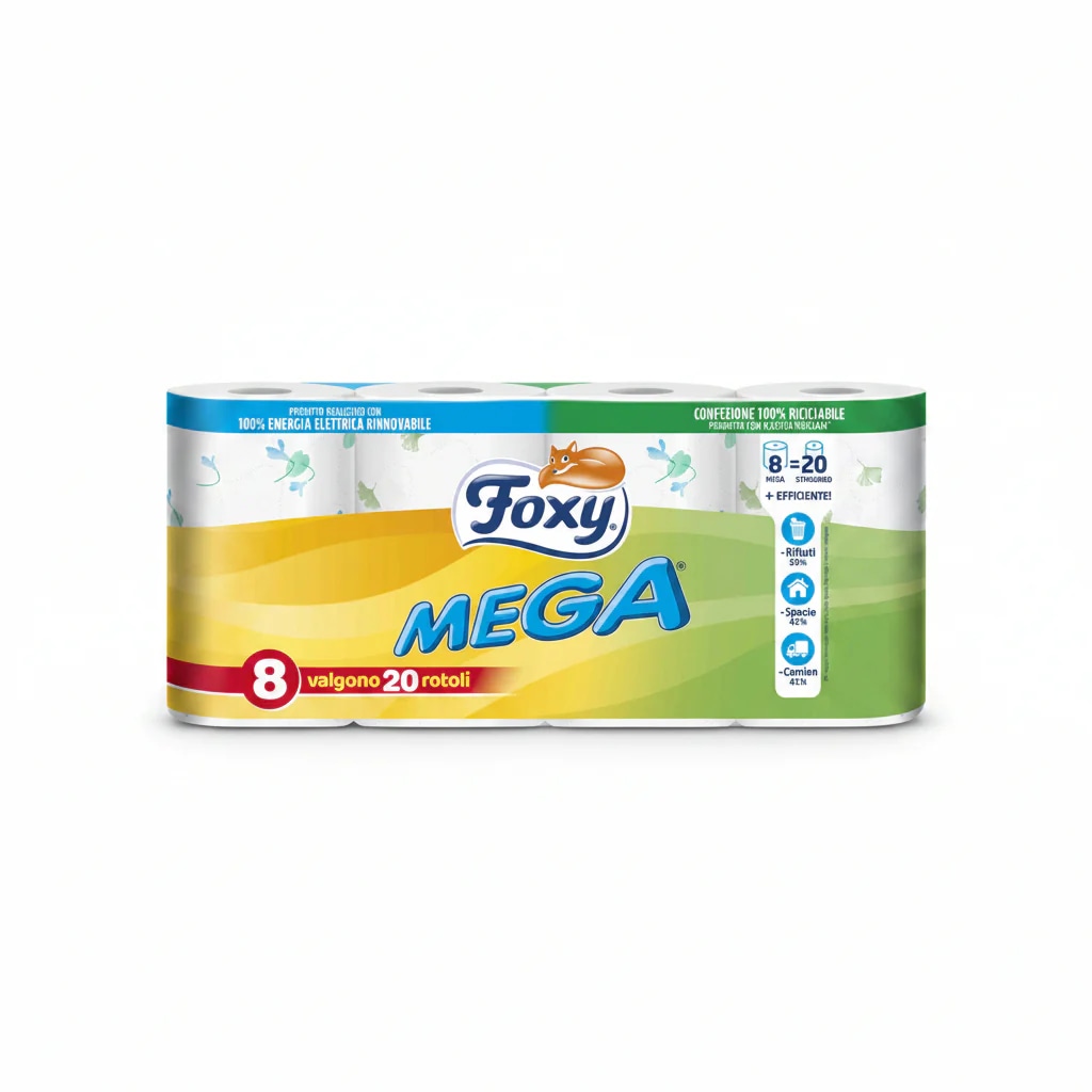 Carta Igienica Mega Foxy 8 rotoli in offerta da Bennet