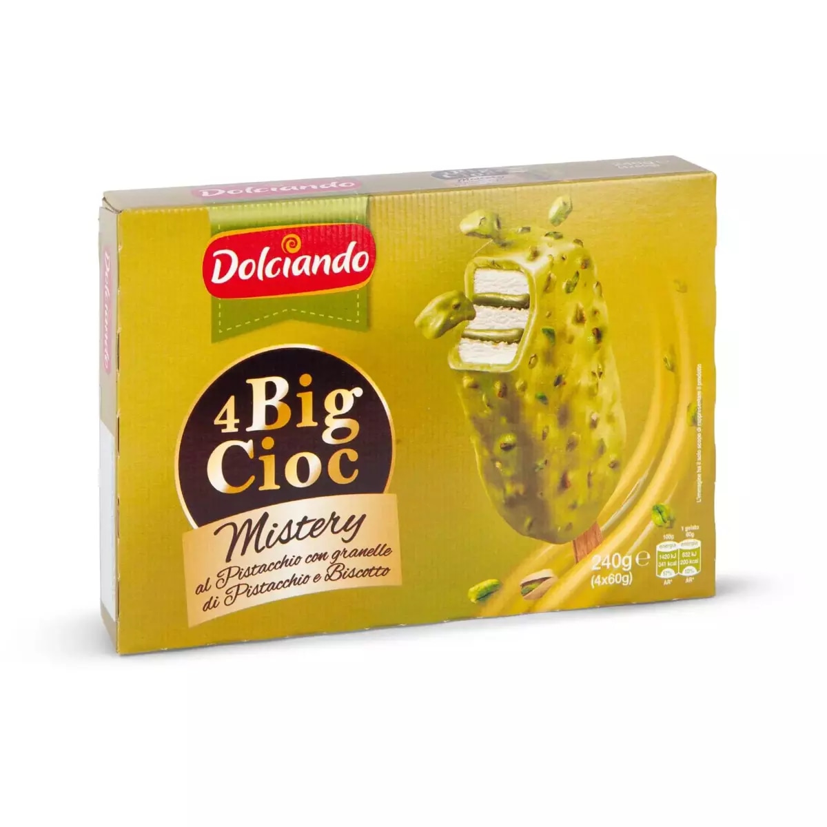 Big Cioc Mistery Pistacchio 4 PZ, 240 g Dolciando in offerta da Eurospin