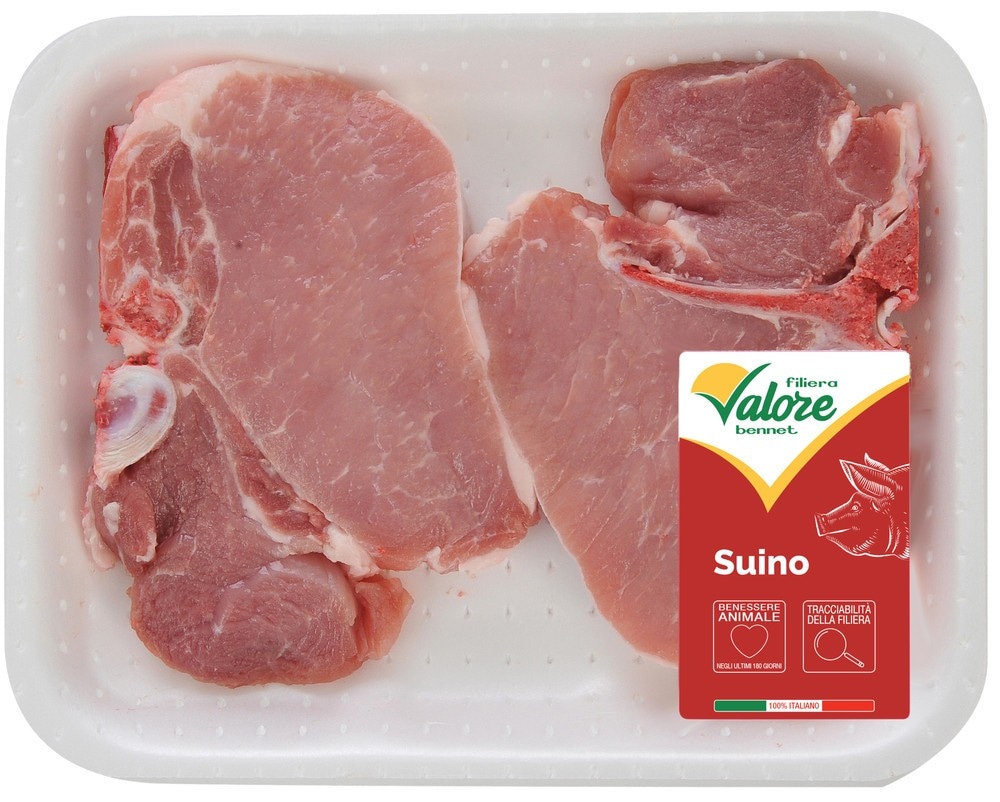 Cotolette e nodini di suino Filiera Valore Bennet in offerta da Bennet