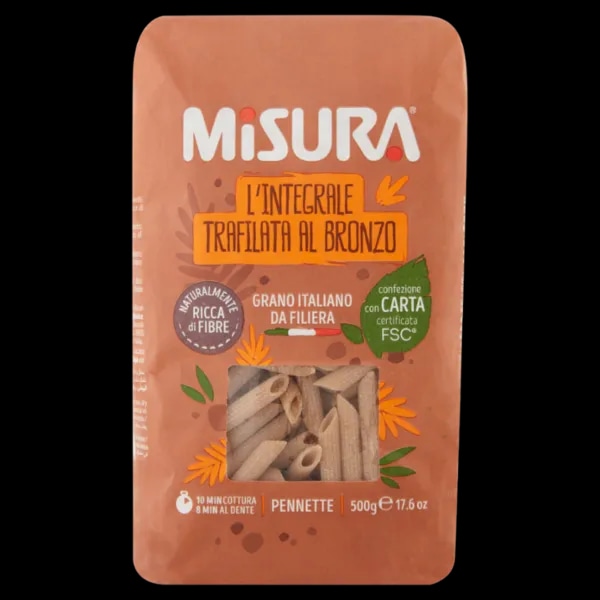 Pasta Integrale Trafilata al Bronzo Misura 500 g - Offerta nel negozio Bennet