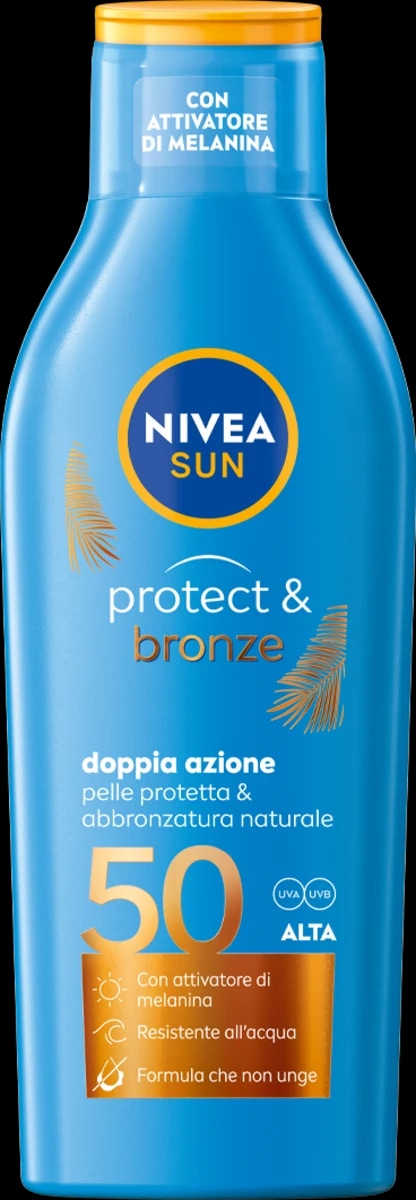 Nivea Sun protect&bronze latte solare abbronzante 200 ml - Offerta nel negozio Dm