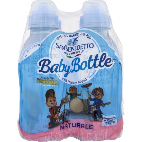 Acqua naturale Baby Bottle 4 x 25 cl San Benedetto in offerta da Iper La grande i
