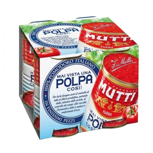 Polpa di pomodoro Mutti 4 x 400 g = 1,6 kg in offerta da Penny