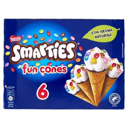 6 Coni Smarties Nestlé 234 g in offerta da Il Gigante