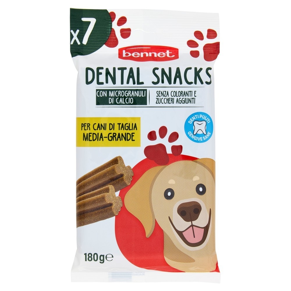 Dental Snacks per cani di taglia media-grande Bennet g 180 - Offerta nel negozio Bennet