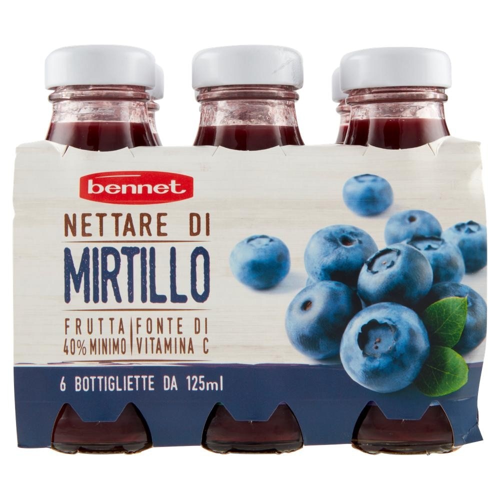 Nettare di mirtillo 6 x 125 ml in offerta da Bennet