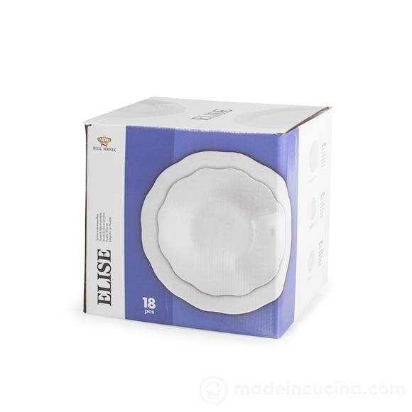 Servizio tavola Elise 18 pezzi in offerta da Bennet
