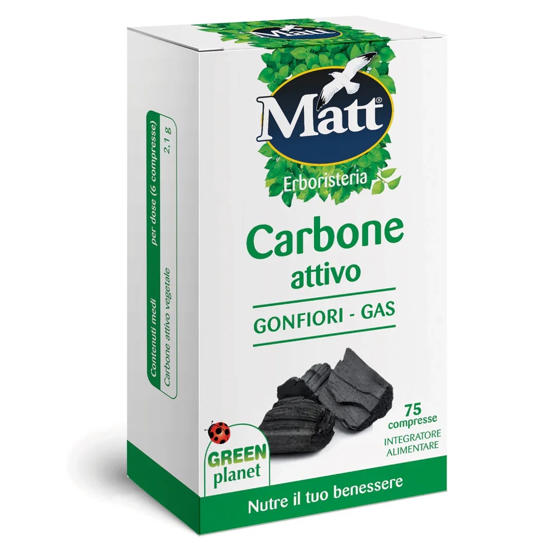 Matt Carbone attivo 75 compresse - Offerta nel negozio Dm