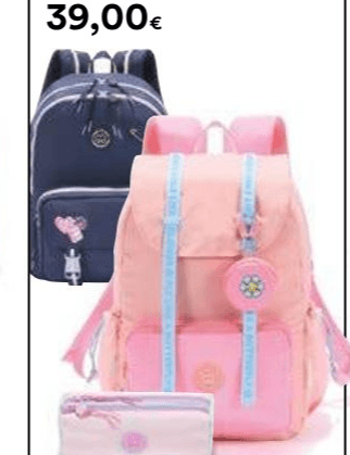 Linea scuola Marshmallow Peachy (zaino, trolley o bustina 2 zip) in offerta da Coop