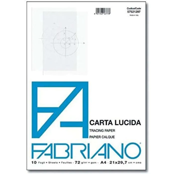 Fabriano carta lucida A4 10 fogli, formato 21x29,7 cm in offerta da Bennet