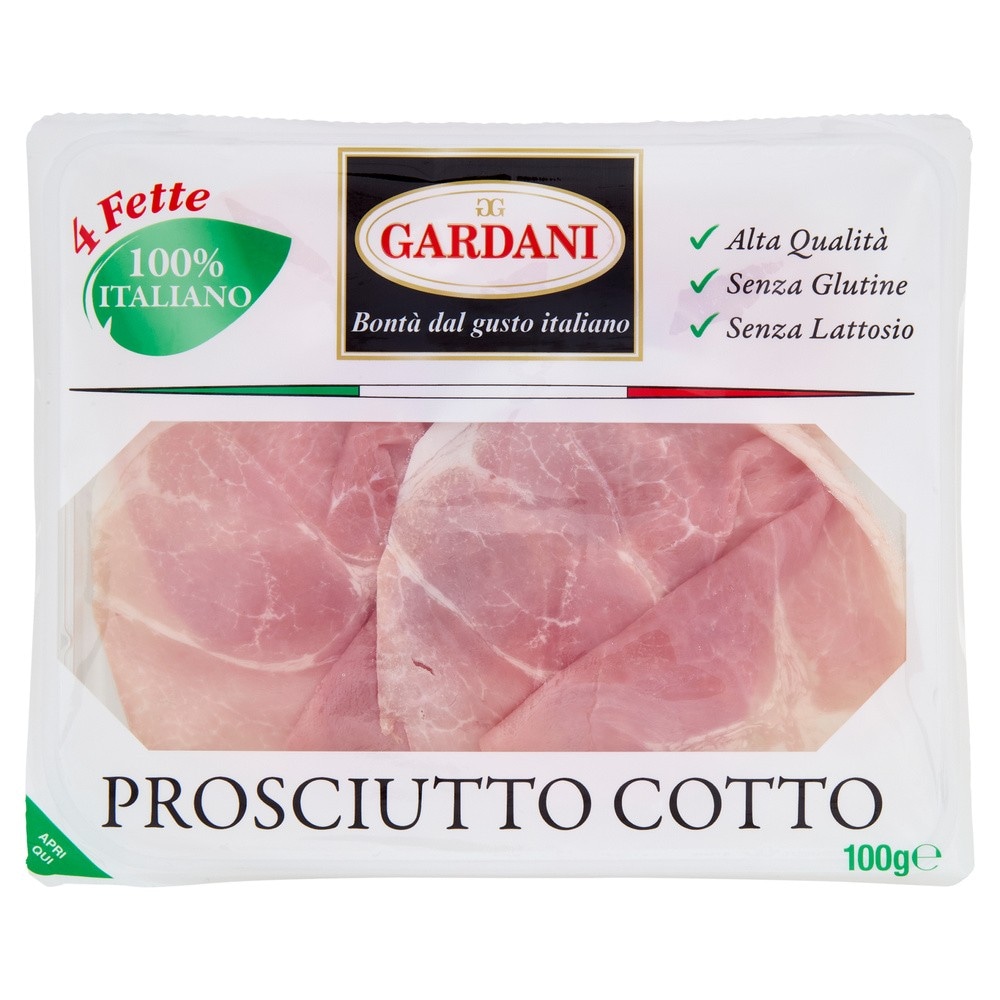 Prosciutto cotto o petto di tacchino Gardani g 100 in offerta da Bennet