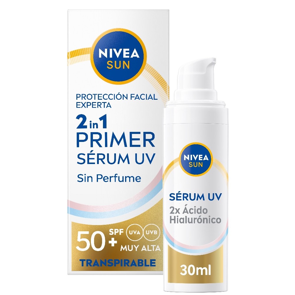 Siero Viso 2 in 1 Primer SPF 50+ Nivea Sun 30 ml - Offerta nel negozio Carrefour