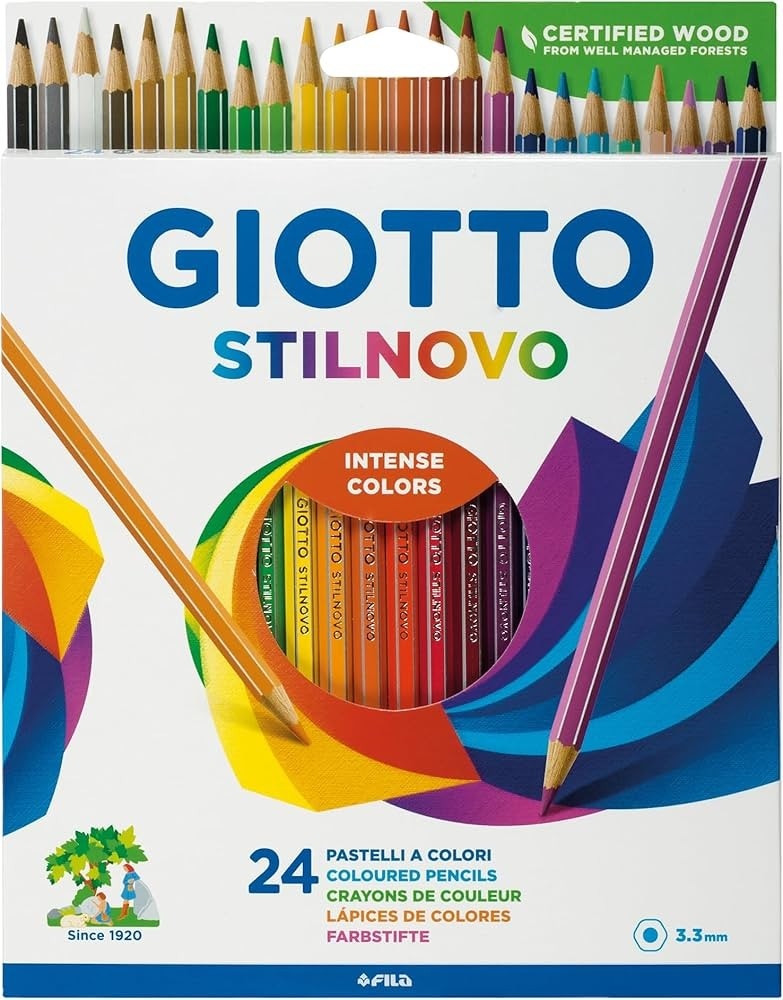 Giotto pastelli Stilnovo confezione da 24 in offerta da Bennet