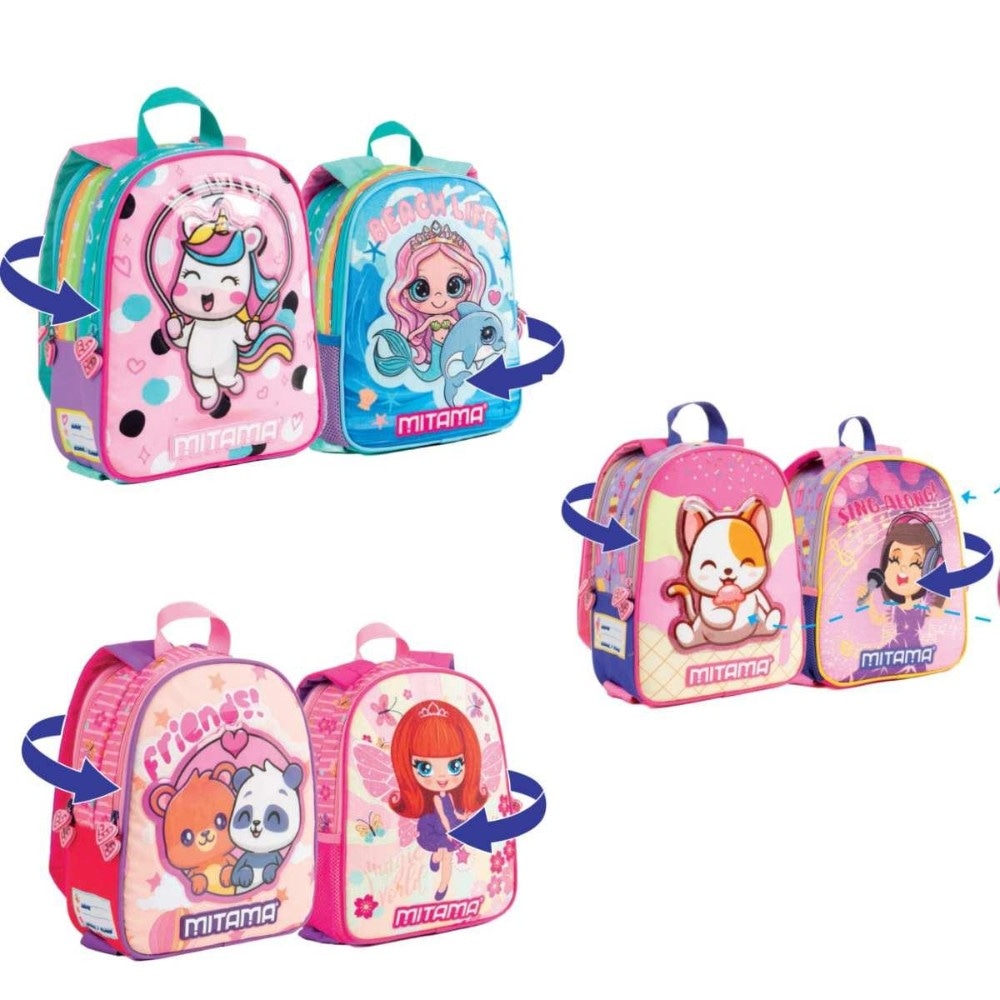 Mitama zaino Spinny Mix boy o girl L 8 in offerta da Bennet