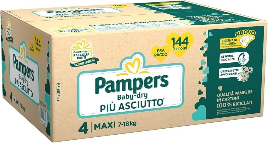 Pannolini Esapack Baby Dry o Penta Progressi Pampers in offerta da Carrefour
