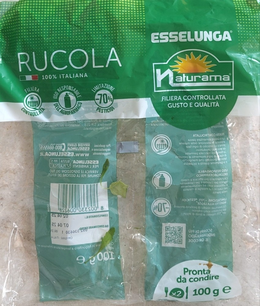 Rucola Naturama 100 g in offerta da Esselunga