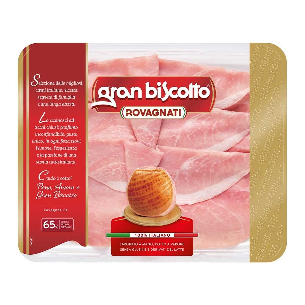 Prosciutto cotto di alta qualità Gran Biscotto 120 g ROVAGNATI in offerta da Bennet