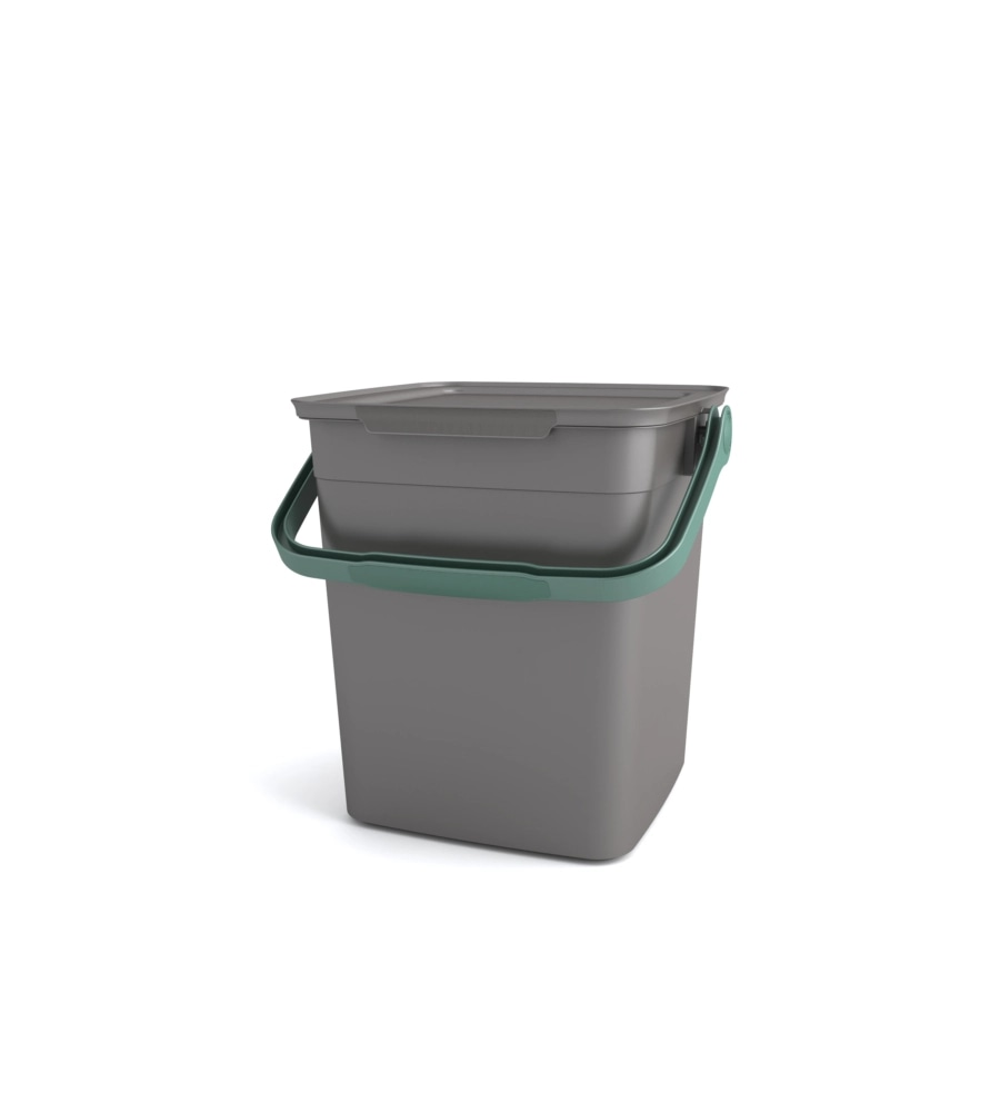 Pattumiera per raccolta differenziata cm 25,5X23X25, L 9 grigio in offerta da Bennet