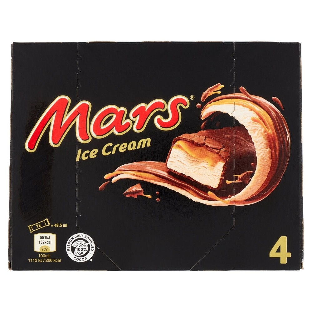 Mars ice cream 4 pezzi, 160 g in offerta da Esselunga