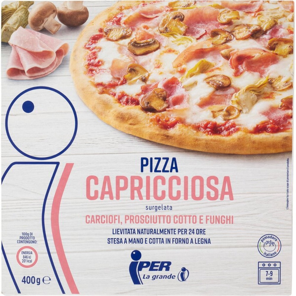 Pizza surgelata gusti assortiti 345 g a 400 g Iper in offerta da Iper La grande i