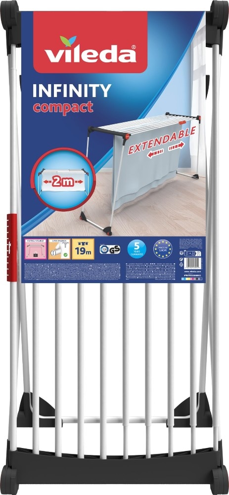 Stendibiancheria estensibile Infinity Compact Vileda - Offerta nel negozio Esselunga