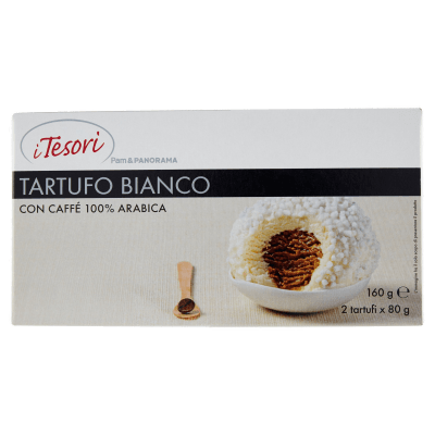 Tartufo bianco o nero Pam 2 pezzi (g 160) in offerta da Panorama