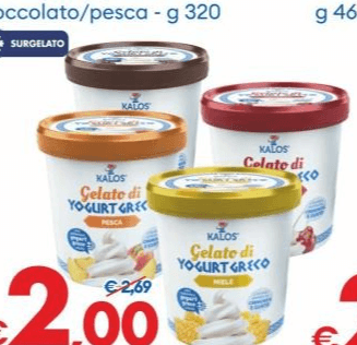 Gelato di yogurt greco 320 g in offerta da MD