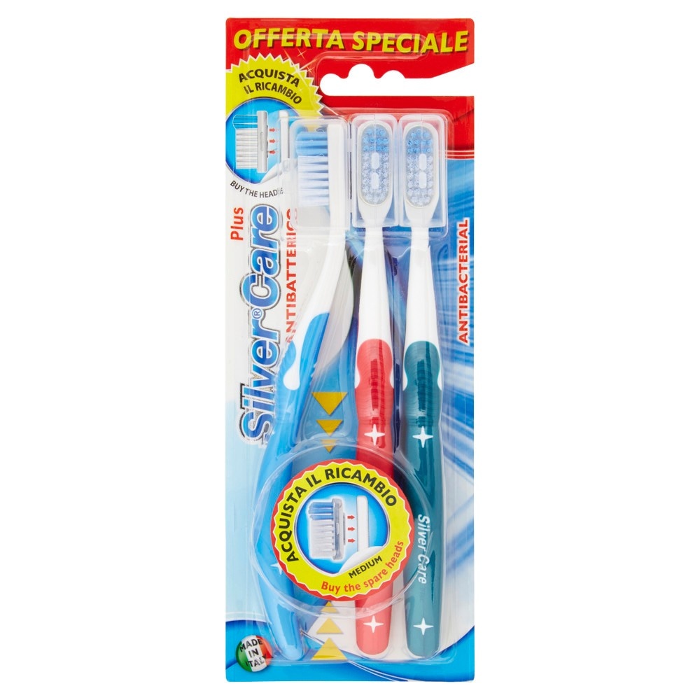 Spazzolino Silver Care conf. da 3 in offerta da Bennet