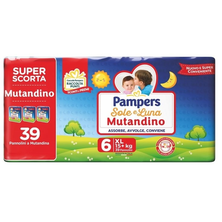 Pampers Baby Dry mutandino 39 pannolini in offerta da Maury's