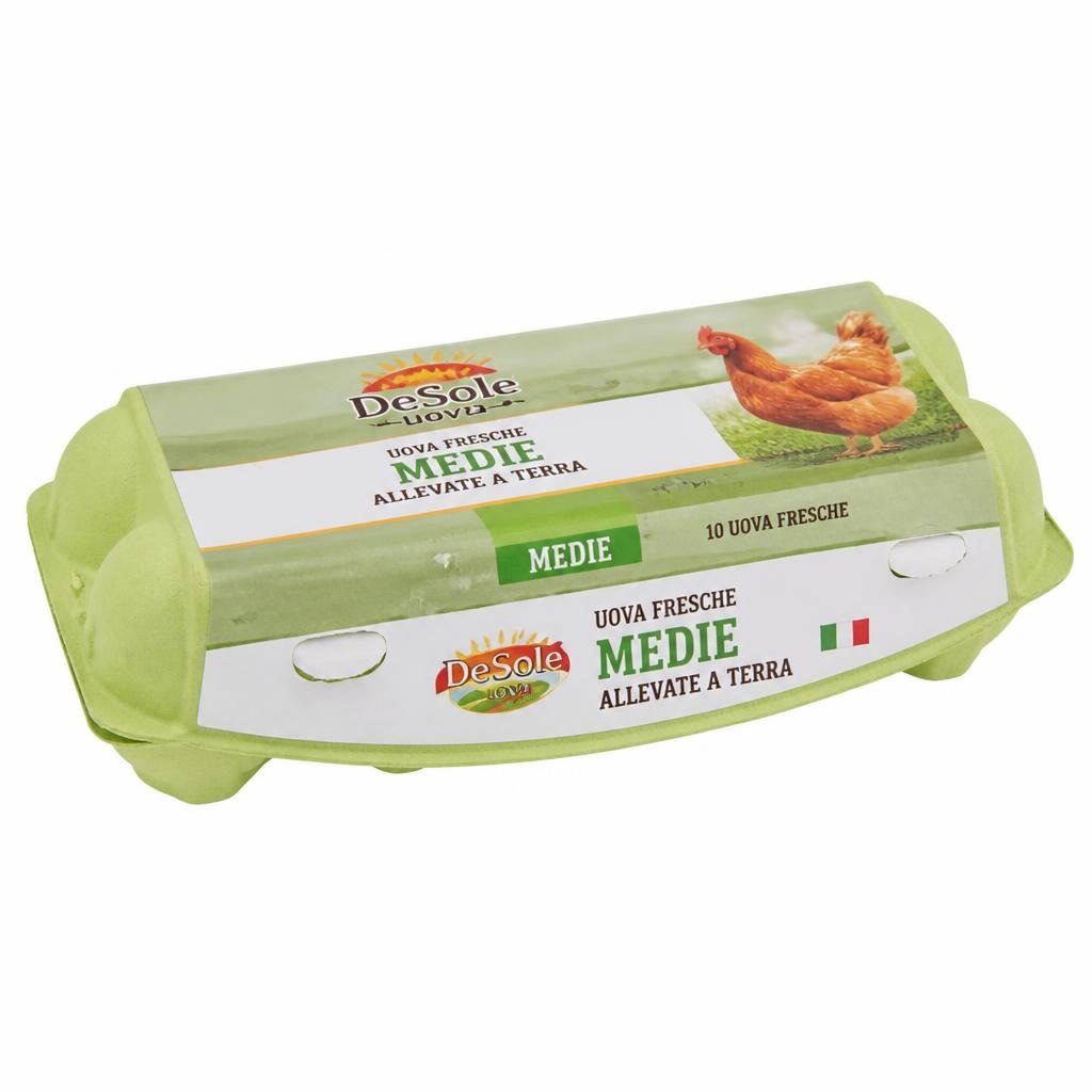 DeSole uova fresche medie allevate a terra 10 pz in offerta da Eurospin