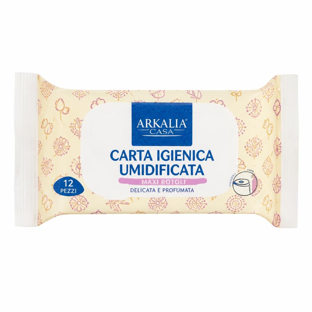 Carta igienica umidificata 12 pezzi Arkalia in offerta da Panorama