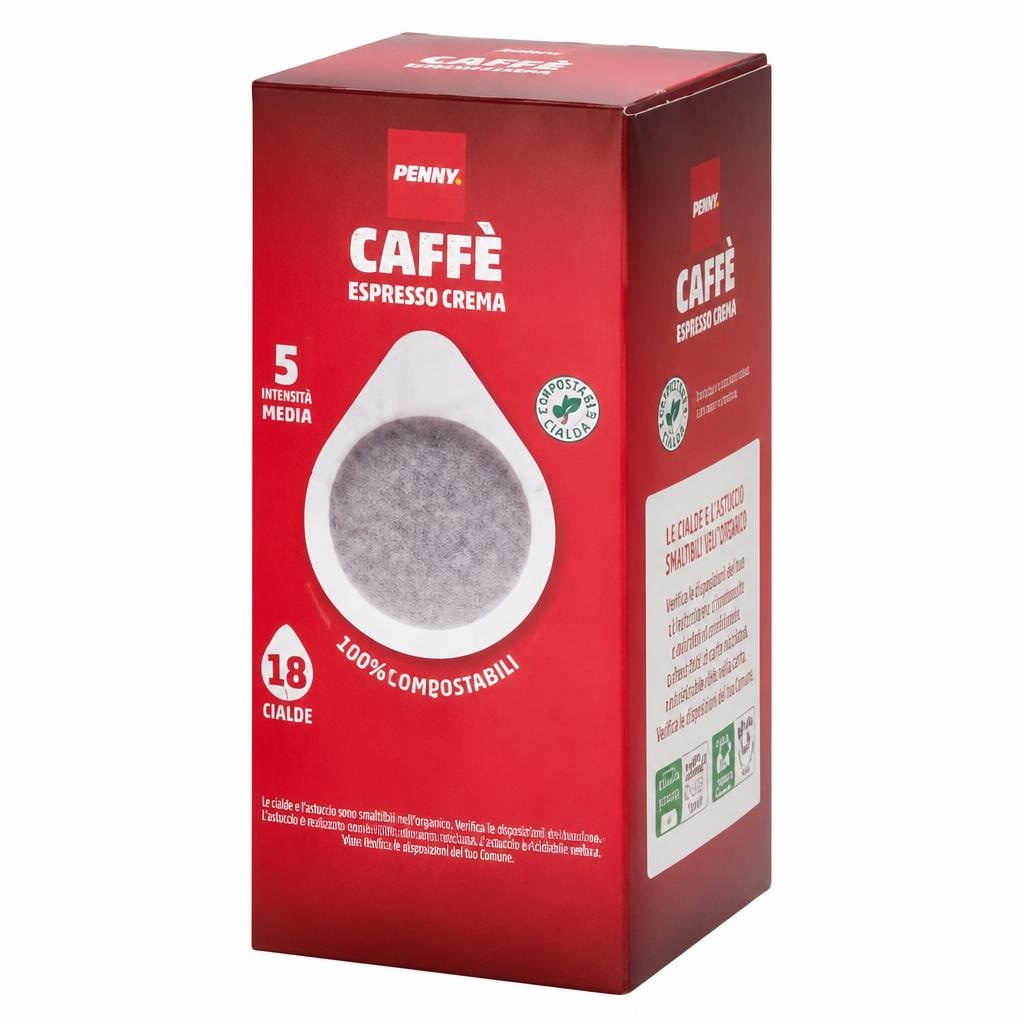 Cialde Compostabili Espresso 18 pz Penny - Offerta nel negozio Penny