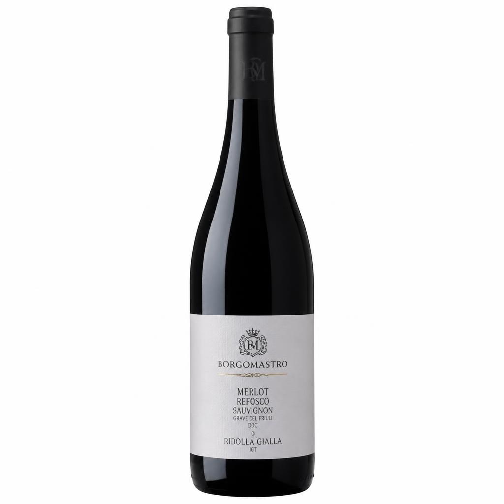 Borgomastro Merlot, Refosco, Sauvignon Grave del Friuli DOC o Ribolla Gialla IGT 2 pezzi da 75 cl in offerta da Il Gigante