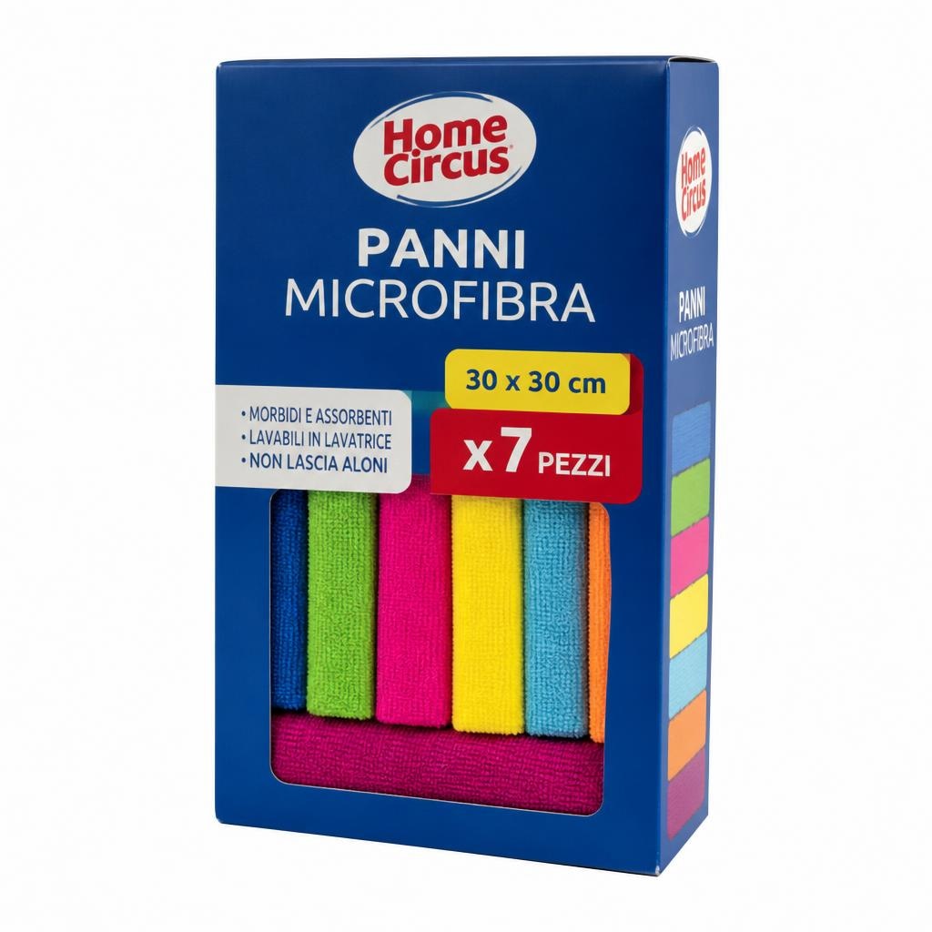 HOME CIRCUS panni microfibra 7 pz in offerta da Tigota