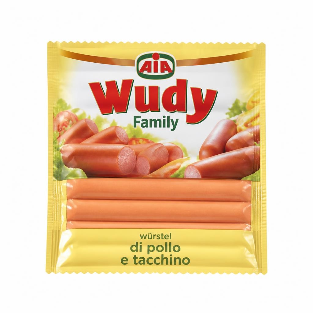 AIA Wudy family würstel di pollo e tacchino 500 g in offerta da Lidl